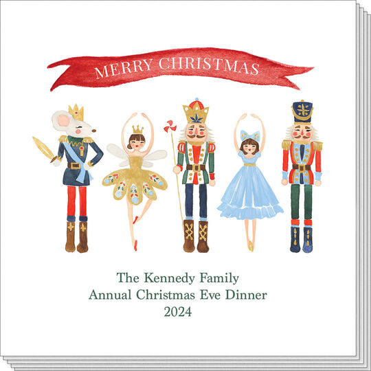 Nutcracker Ensemble Christmas Napkins